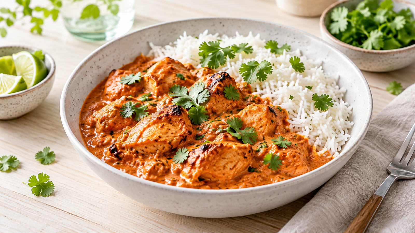 Kylling tikka med ris