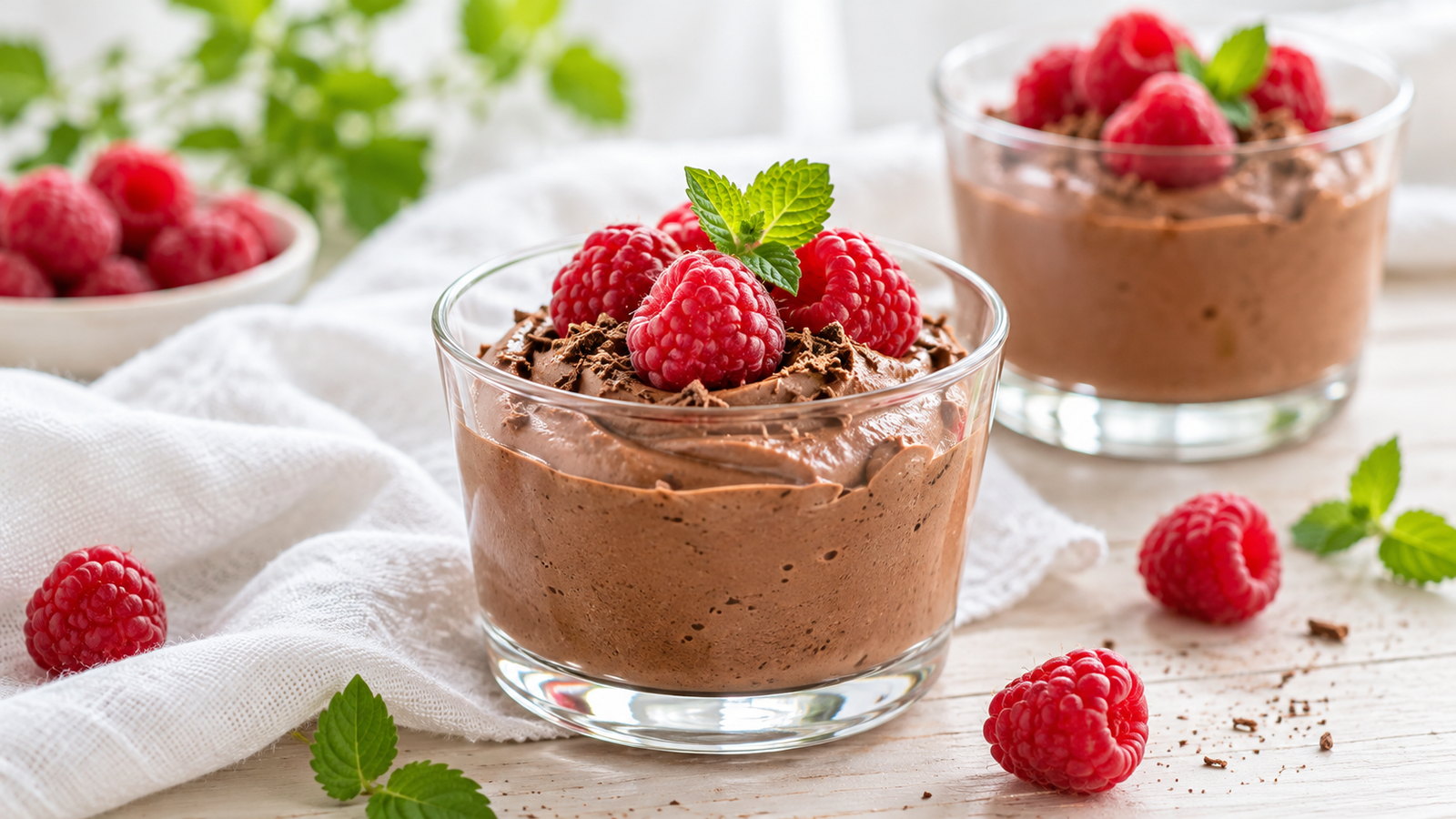 Chokolademousse med avocado og skyr