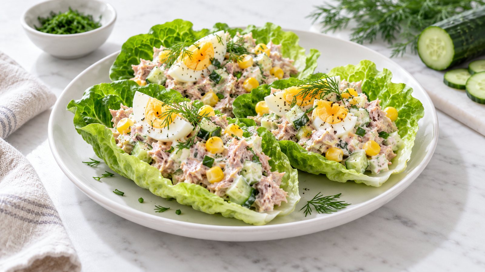 Tunsalat i salatblade